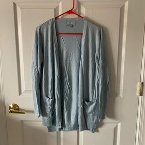 Blue cardigan